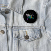 Salsa Musical Notities Latin Music Dance Ronde Button 5,7 Cm (In situ)
