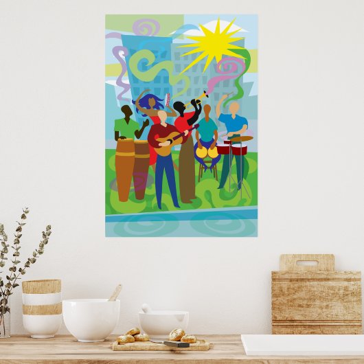 Salsa Musicians Poster (Keuken)