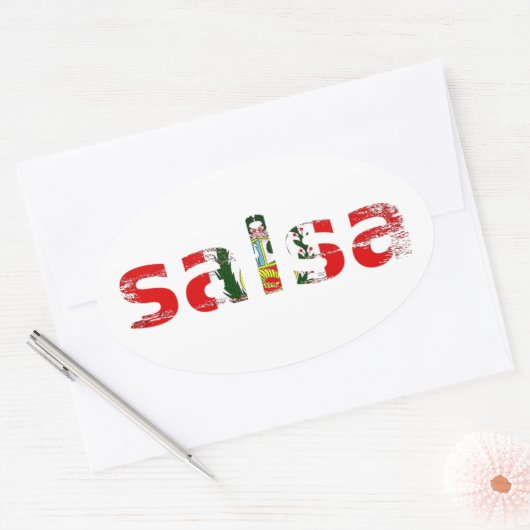 salsa Peru Ovale Sticker (Envelop)