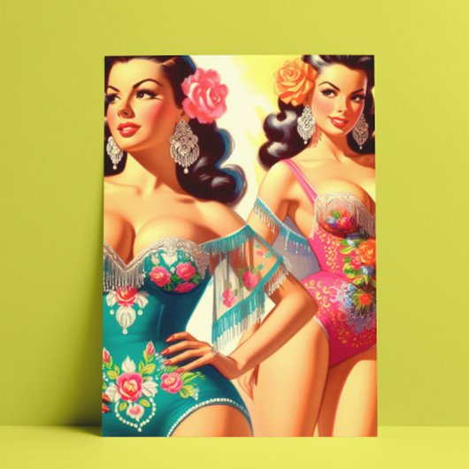 Salsa Pin-ups Briefkaart