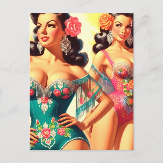Salsa Pin-ups Briefkaart (Voorkant)
