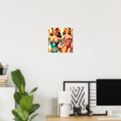 Salsa Pin-ups Poster (Thuiskantoor)