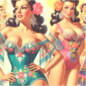 Salsa Pin-ups Sticker (Voorkant)