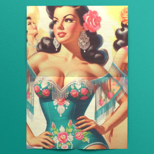 Salsa Pin-ups Tissuepapier