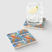 "Salsa son Cubano" Stenen Onderzetter (Zijkant)