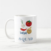 salsa squad Schattige eten humor quote Grappig Koffiemok (Links)