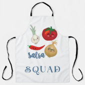 salsa squad Schattige eten humor quote Grappig Schort (Voorkant)
