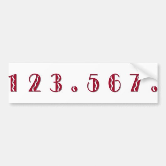 "Salsa stappen" bumpersticker (Voorkant)
