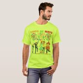 Salsa Sunset Celebration veiligheids groen T-shirt (Voorkant volledig)