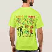 Salsa Sunset Celebration veiligheids groen T-shirt (Achterkant)