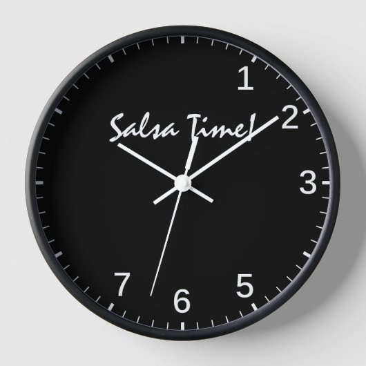 Salsa Time Clock - Funny Latijnse Dance Step Timin (Voorkant)