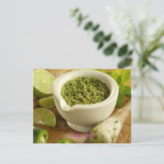Salsa Verde Briefkaart (Staand voorkant)