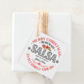 Salsa Zelfgemaakt Vrolijk Kerstfeest Uit Keuken va Bedankjes Labels (In situ)