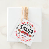 Salsa Zelfgemaakte Vrolijke Kerstmis Naam Jar Bedankjes Labels (In situ)