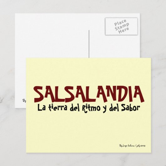 Salsalandia Briefkaart (Voorkant / Achterkant)