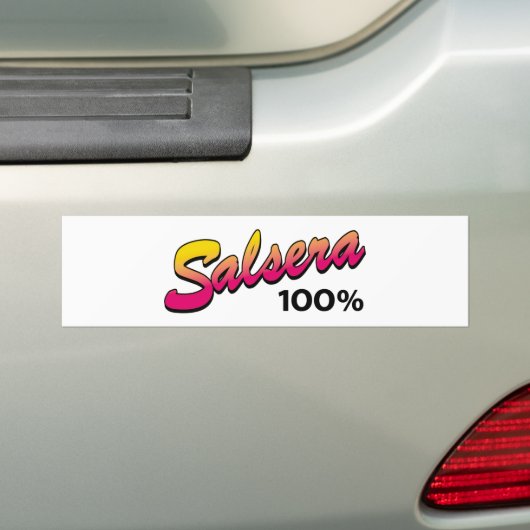 Salsera-100 Bumpersticker (Op auto)