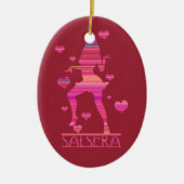 SALSERA - HOT DANCING GIRL KERAMISCH ORNAMENT (Voorkant)