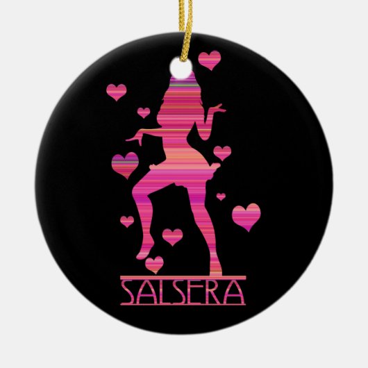 SALSERA-HOT DANCING GIRL KERAMISCH ORNAMENT (Voorkant)