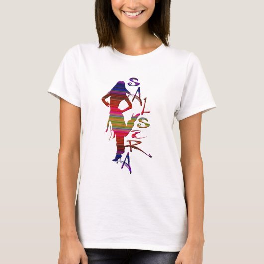 SALSERA - SALSA T-SHIRT MET HOT DANCING GIRL (Voorkant)