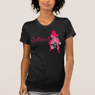SALSERA T-Shirt met dansende meid en bloemontwerp