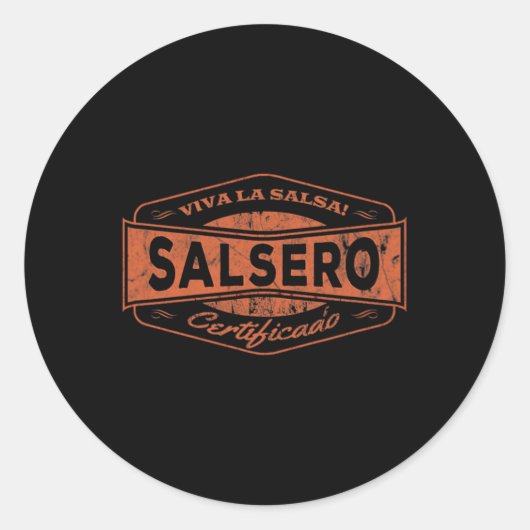 Salsero - Salsa Dancing I Salsa Danskleding Ronde Sticker (Voorkant)