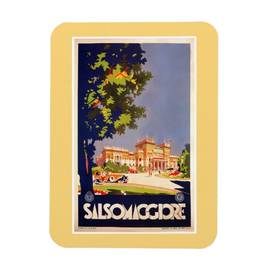 Salsomaggiore Italiaans reisposter Magneet (Verticaal)