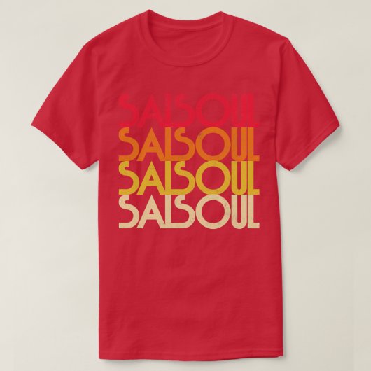 Salsoul Retro Muziek Fan Design T-shirt (Design voorkant)
