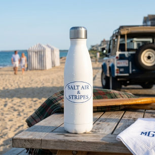 Salt Air & Stripes Preppy Coastal Ovaal Sticker
