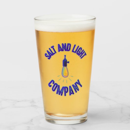 Salt and Light Company drink glas (Voorkant gevuld)
