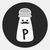 Salt And Pepper Halloween Costumes  Ronde Sticker (Voorkant)