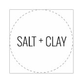 Salt+Clay Circle Logo stempel (Afrduk)