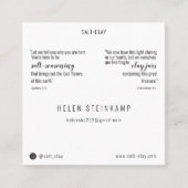 SALT+CLAY-Visitekaartjes Vierkante Visitekaartje (Voorkant)