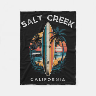 Salt Creek Beach California Men Women Surfing  Fleece Deken