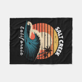 Salt Creek Beach California Women Men Surfboarding Fleece Deken (Voorkant (Horizontaal))