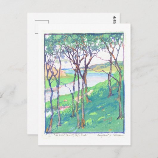 Salt Creek op Cape Cod Print Briefkaart (Voorkant / Achterkant)