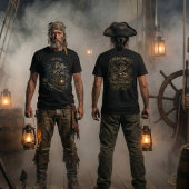Salt-Cursed Captain T-Shirt – Dead Men Don’t Brag