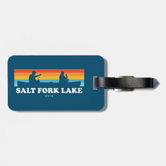 Salt Fork Lake Ohio Canoe Bagagelabel (Achterkant horizontaal)
