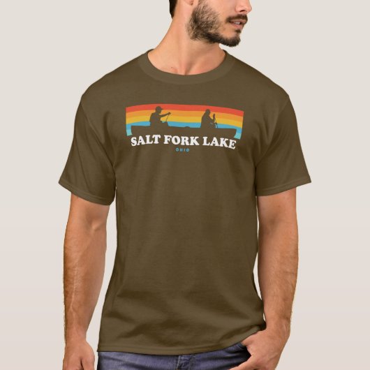 Salt Fork Lake Ohio Canoe T-shirt (Voorkant)