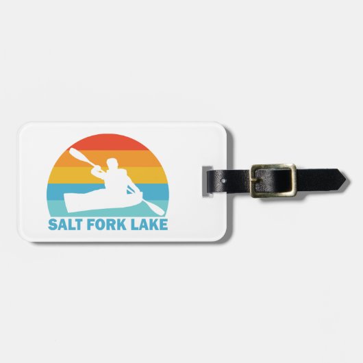 Salt Fork Lake Ohio Kajak Bagagelabel (Voorkant horizontaal)