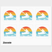 Salt Fork Lake Ohio Kajak Vierkante Sticker (Vel)