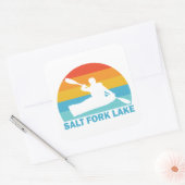 Salt Fork Lake Ohio Kajak Vierkante Sticker (Envelop)