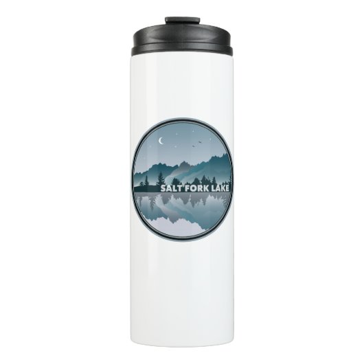 Salt Fork Lake Ohio Reflection Thermosbeker (Voorkant)