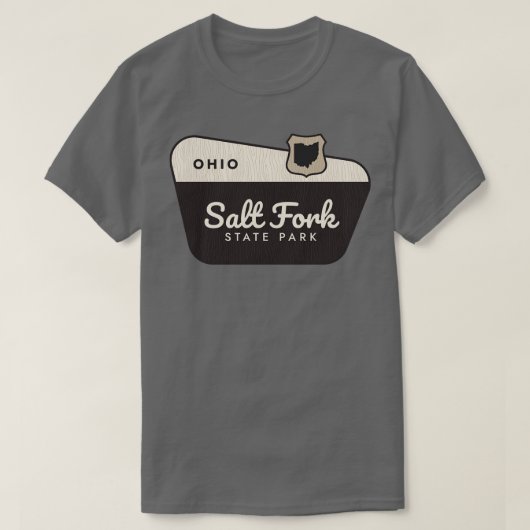 Salt Fork State Park Ohio Welkomstbord T-shirt (Design voorkant)