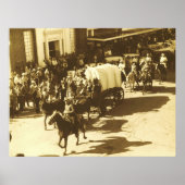 Salt Grass Trail Ride Through Downtown Houston, Tx Poster (Voorkant)