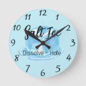 Salt Ice Clock Ronde Klok (Voorkant)