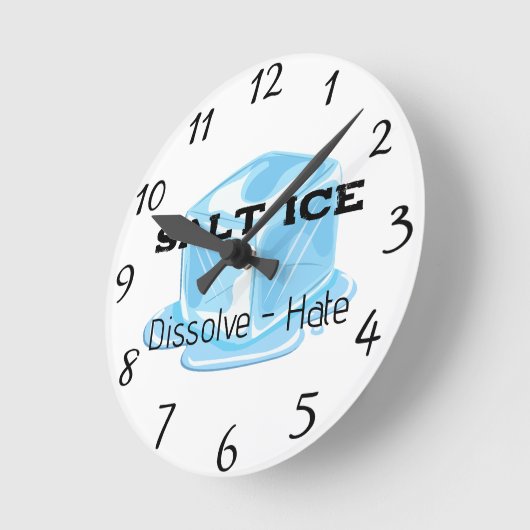 Salt Ice Clock Ronde Klok (Hoek)