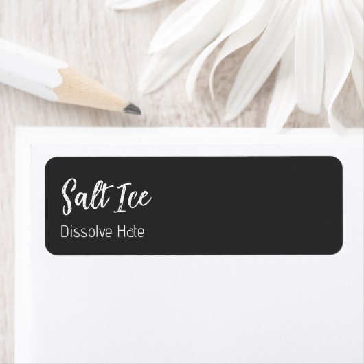 Salt Ice Return Address Label (Insitu)