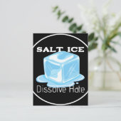 Salt Ice Sticker Briefkaart (Staand voorkant)