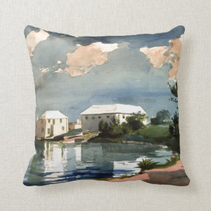 Salt Kettle, Bermuda schilderij van Winslow Homer Kussen