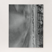 Salt Lake City - Black and White - 16 x 20 inch Legpuzzel (Verticaal)